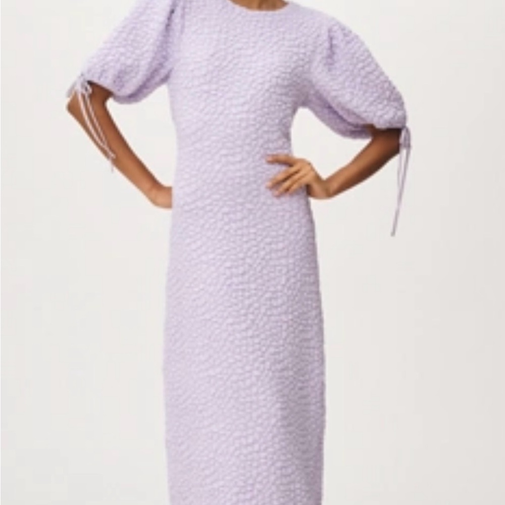 Anthropologie - ENGLISH FACTORY SHORT-SLEEVE TEXTURED MIDI DRESS NWT